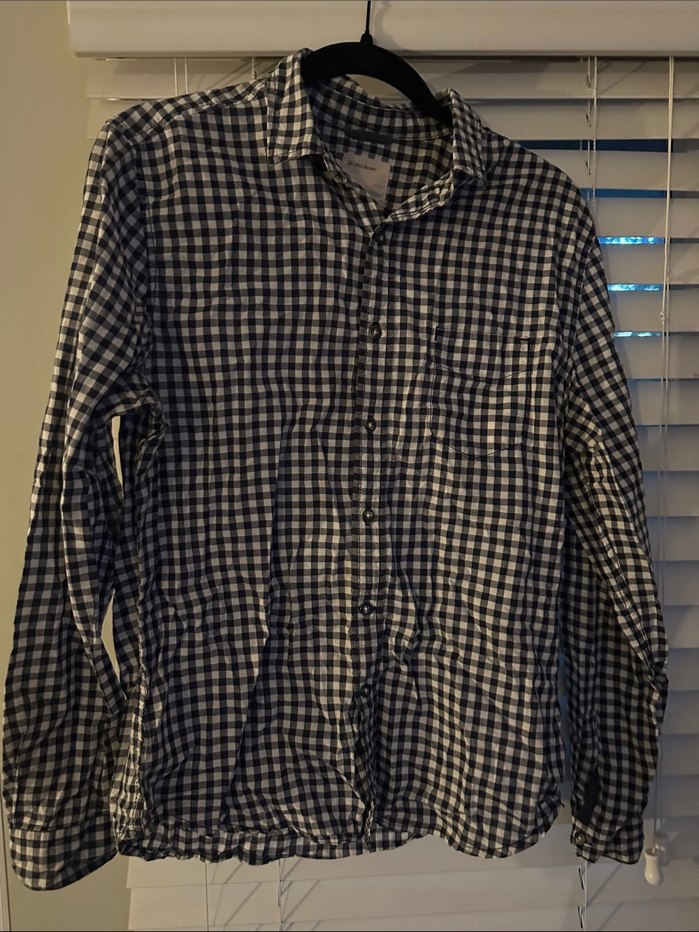 Life After Denim Black and White Gingham Button-Down Shirt